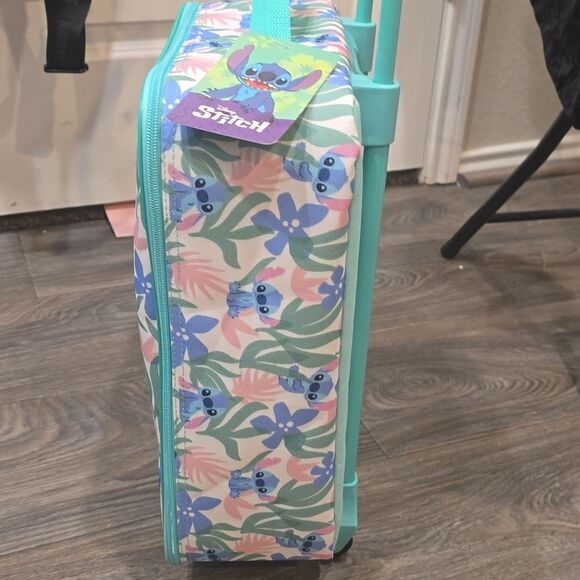 Bioworld Disney Stitch Floral Soft Side Luggage - Picture 5 of 9
